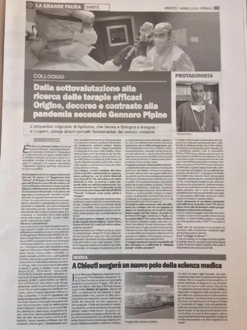 Il Prof. Gennaro Pipino spiega alcuni concetti fondamentali sul Covid-19